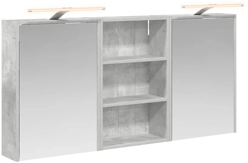 Vonios spintos komplektas 3 vnt. 126 x 16 x 62.5 cm