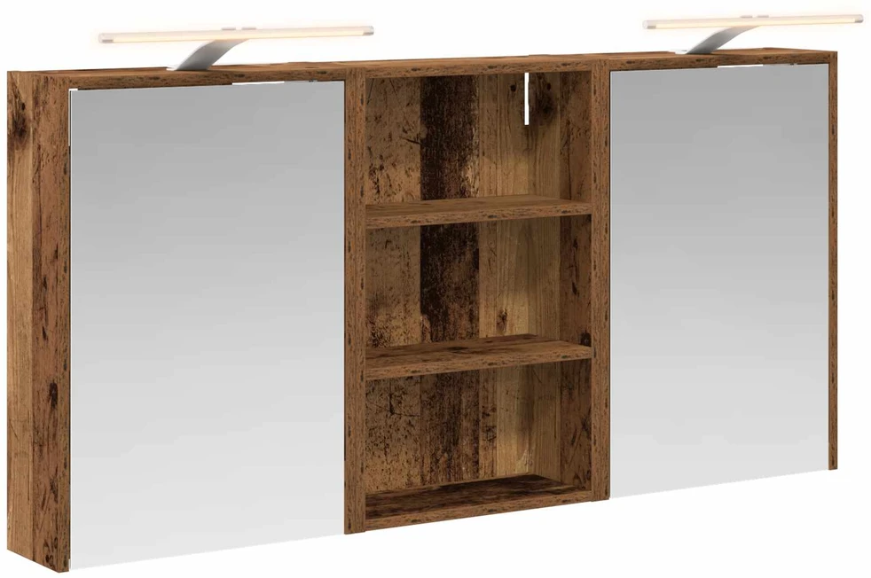 Vonios spintos komplektas 3 vnt. 126 x 16 x 62.5 cm
