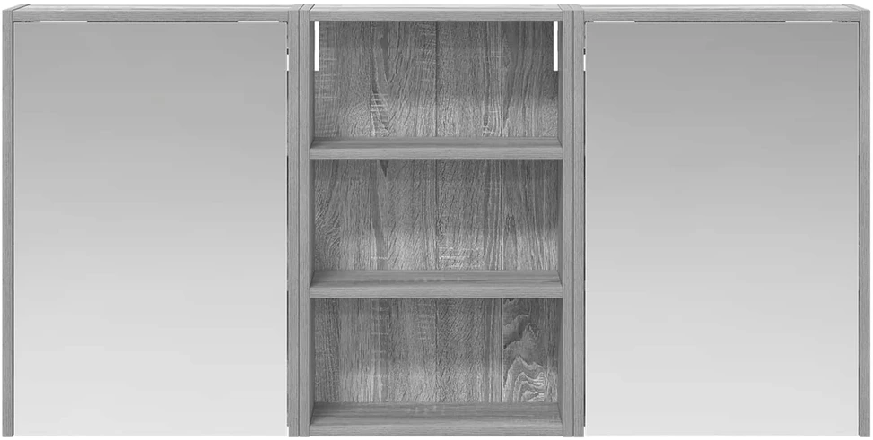 Vonios spintos komplektas 3 vnt. 126 x 16 x 62.5 cm