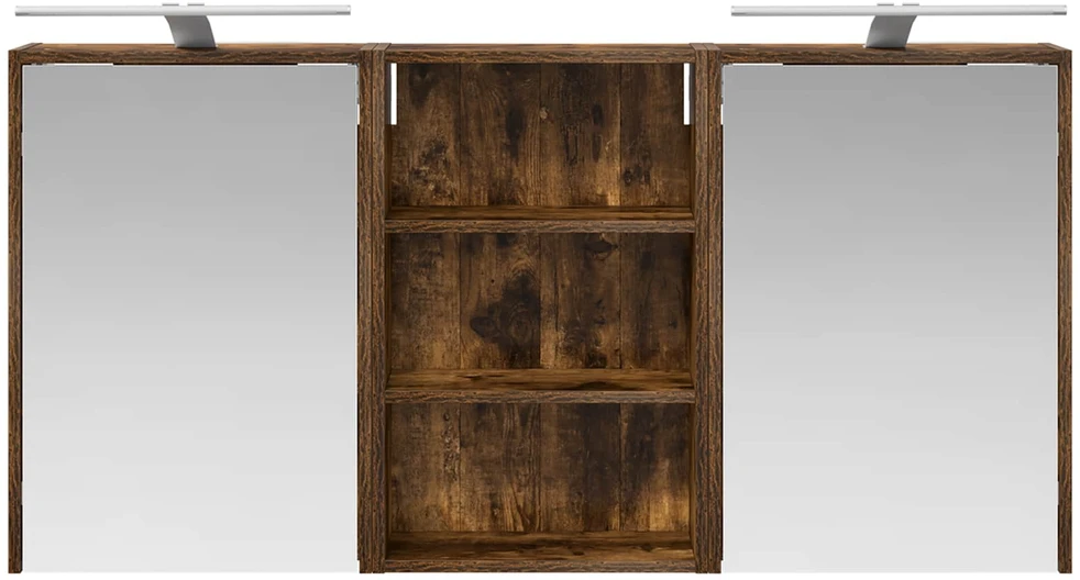 Vonios spintos komplektas 3 vnt. 126 x 16 x 62.5 cm