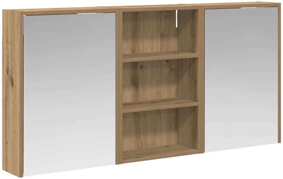 Vonios spintos komplektas 3 vnt. 126 x 16 x 62.5 cm