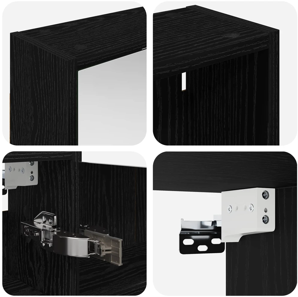 Vonios spintos komplektas 3 vnt. 126 x 16 x 62.5 cm