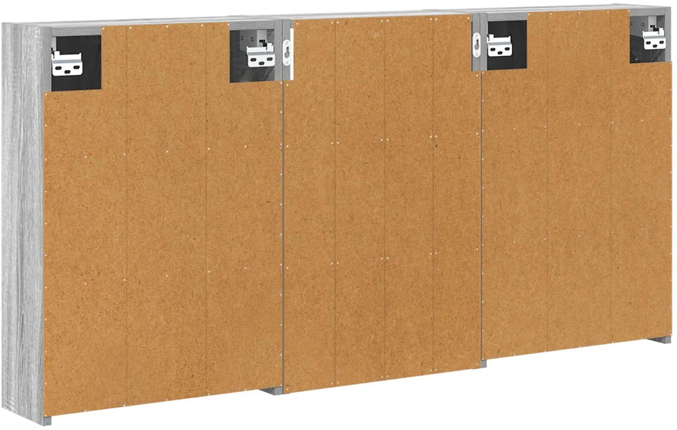Vonios spintos komplektas 3 vnt. 126 x 16 x 62.5 cm