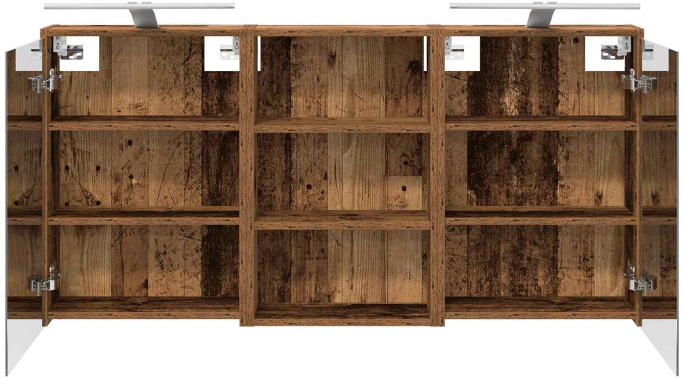 Vonios spintos komplektas 3 vnt. 126 x 16 x 62.5 cm