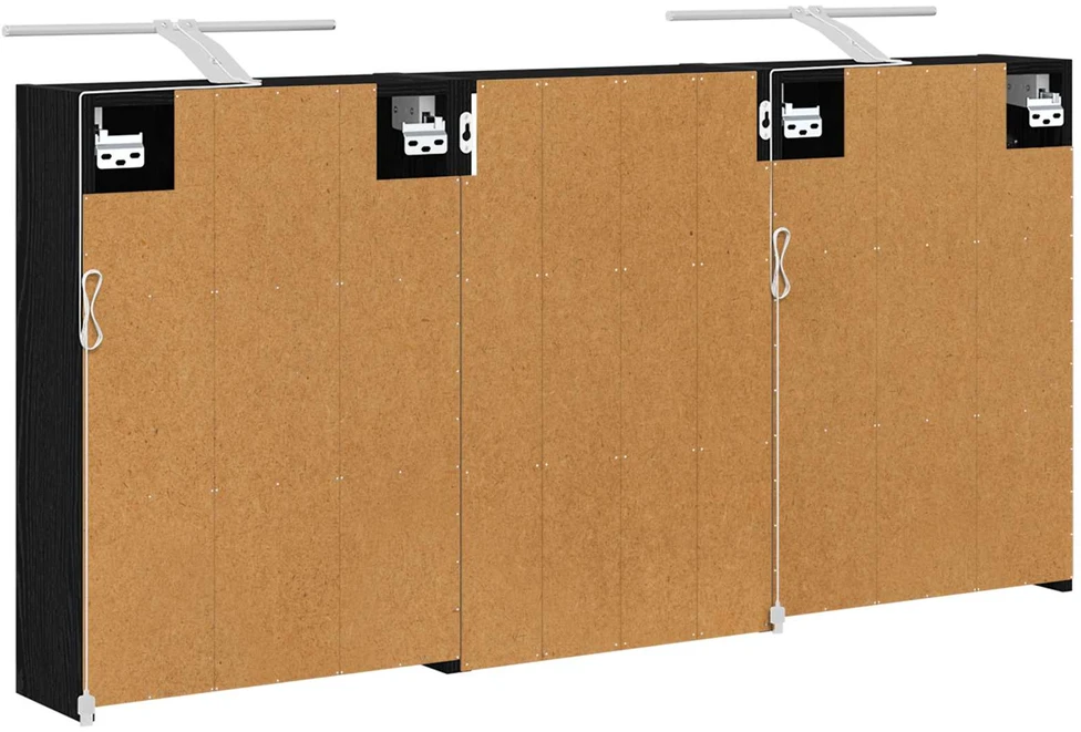 Vonios spintos komplektas 3 vnt. 126 x 16 x 62.5 cm
