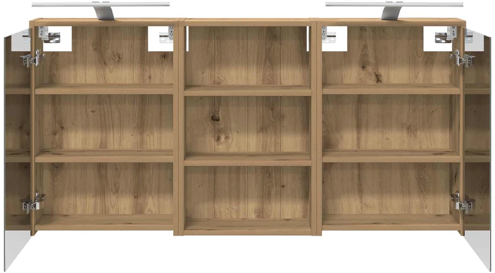 Vonios spintos komplektas 3 vnt. 126 x 16 x 62.5 cm