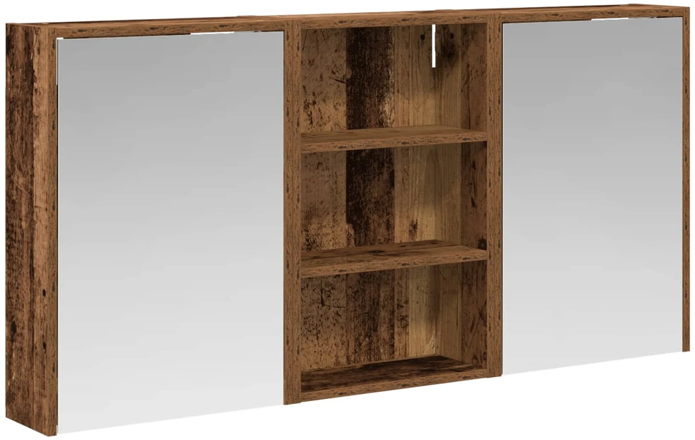 Vonios spintos komplektas 3 vnt. 126 x 16 x 62.5 cm
