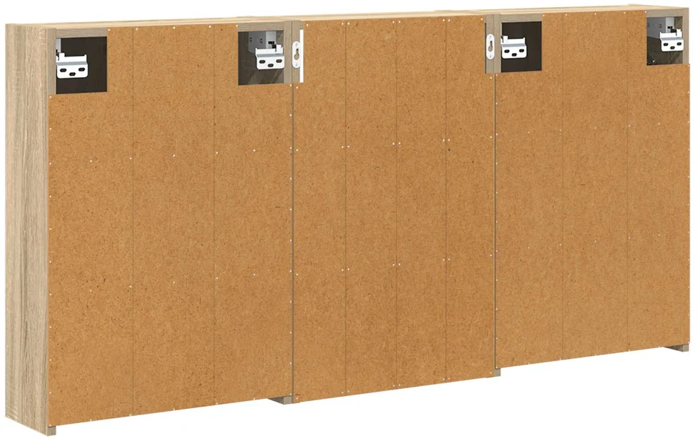Vonios spintos komplektas 3 vnt. 126 x 16 x 62.5 cm