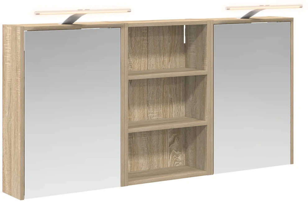 Vonios spintos komplektas 3 vnt. 126 x 16 x 62.5 cm