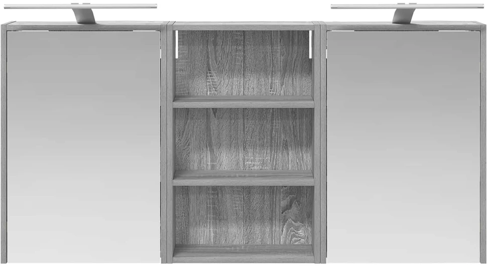 Vonios spintos komplektas 3 vnt. 126 x 16 x 62.5 cm