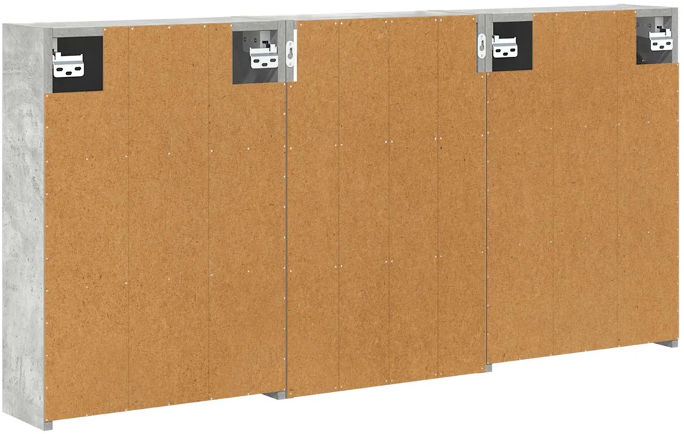 Vonios spintos komplektas 3 vnt. 126 x 16 x 62.5 cm