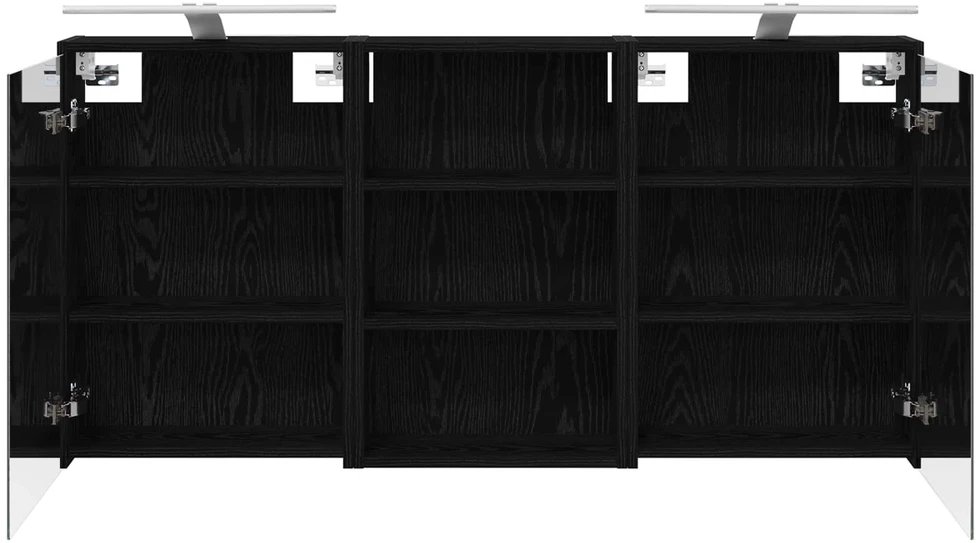Vonios spintos komplektas 3 vnt. 126 x 16 x 62.5 cm
