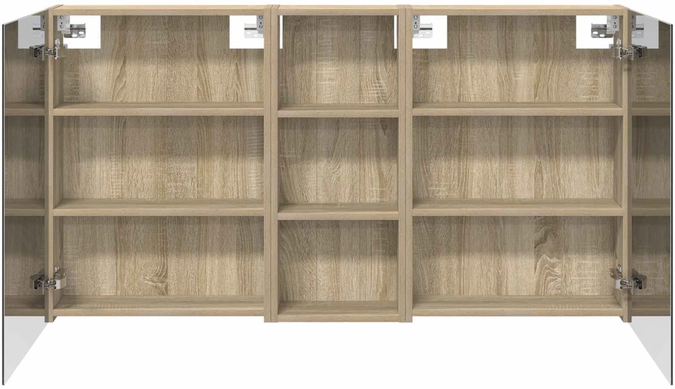 Vonios spintos komplektas 3 vnt. 130 x 14,5 x 70 cm