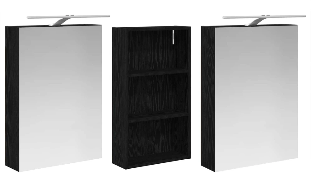 Vonios spintos komplektas 3 vnt. 140 x 14,5 x 70 cm