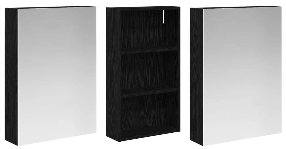 Vonios spintos komplektas 3 vnt. 140 x 14,5 x 70 cm