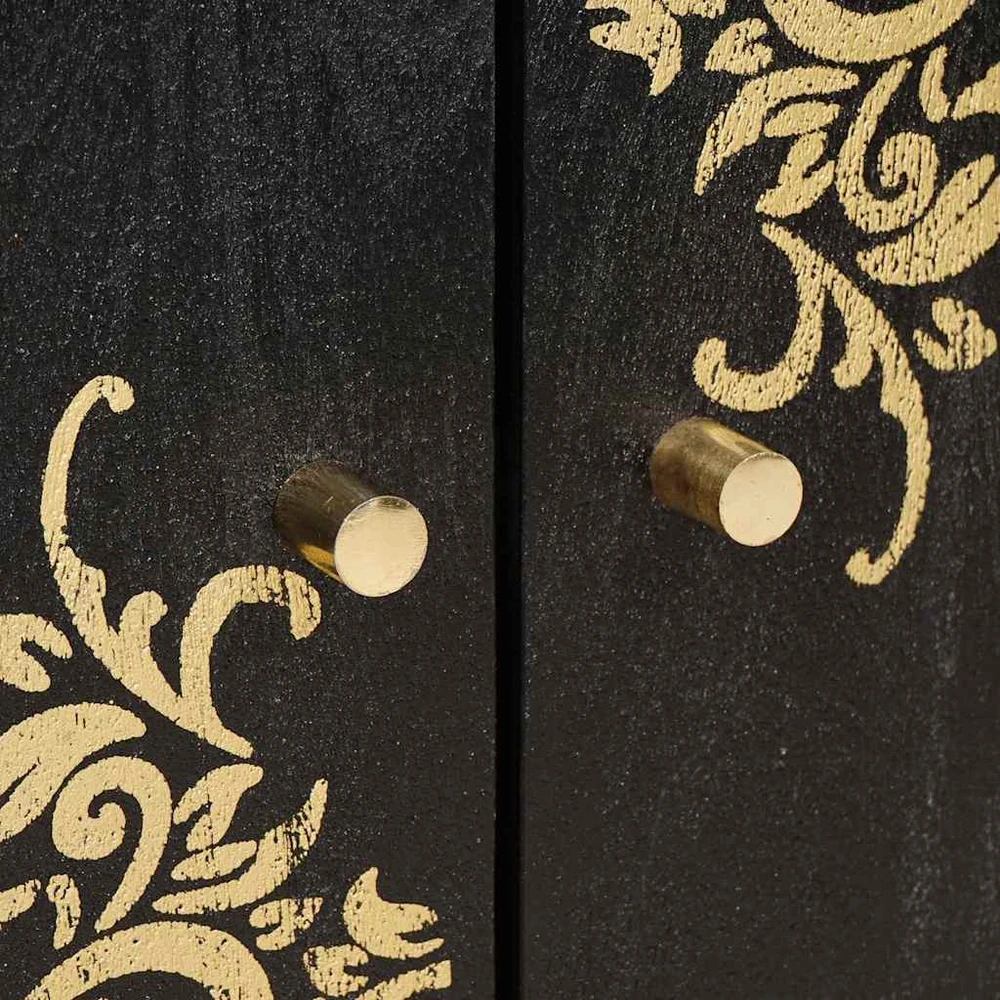 Vonios spintos komplektas 3 vnt. 180 x 33 x 75 cm Juoda