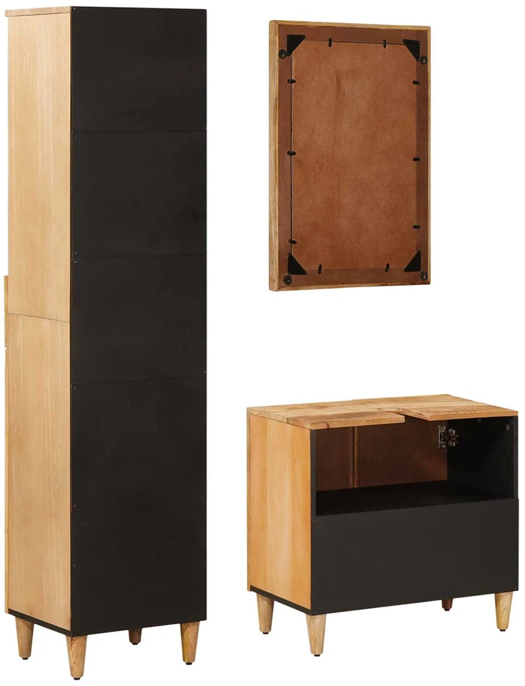 Vonios spintos komplektas 3 vnt. 62 x 33 x 58 cm