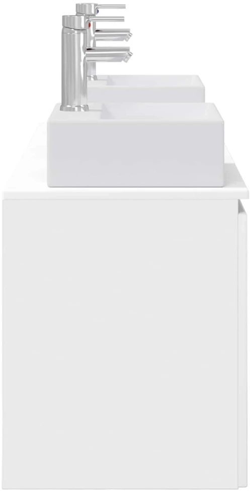 Vonios spintos komplektas 3 vnt. Balta 49,5 x 41 x 62,5 cm