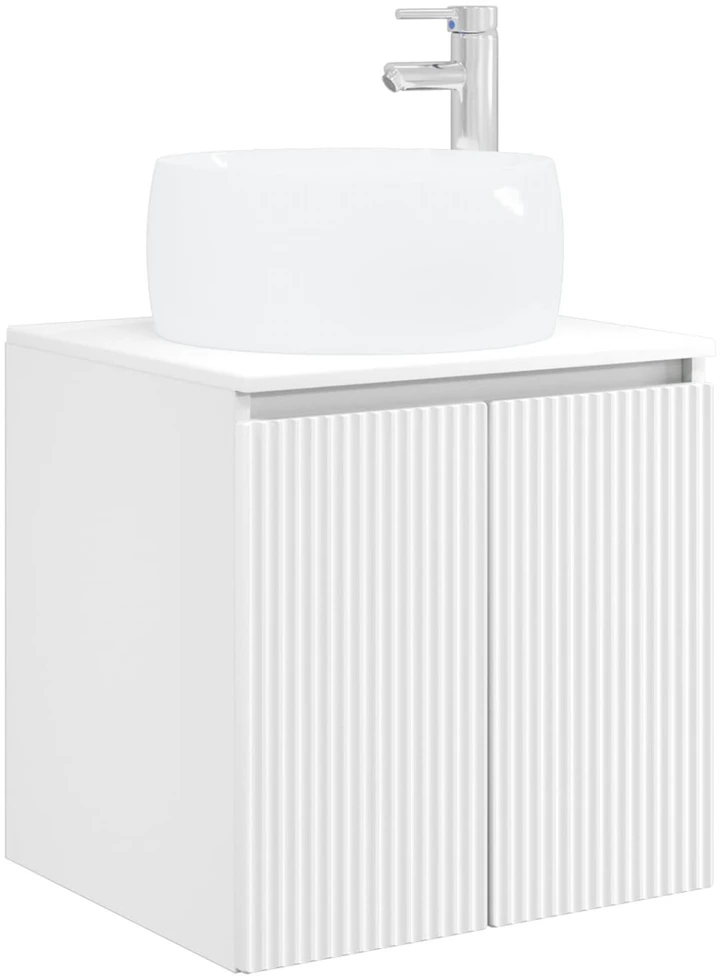 Vonios spintos komplektas 3 vnt. Balta 49,5 x 44,5 x 66 cm