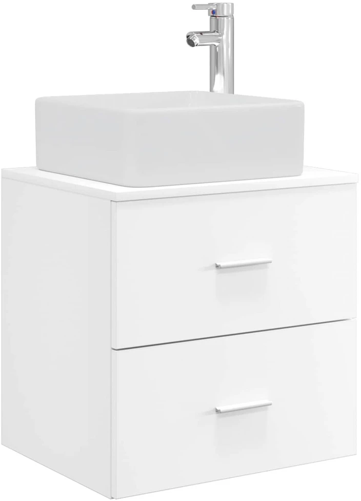 Vonios spintos komplektas 3 vnt. Balta 49,5 x 41 x 63 cm