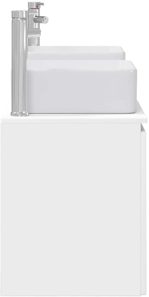 Vonios spintos komplektas 3 vnt. Balta 53 x 35 x 63 cm