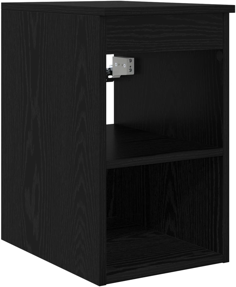 Vonios spintos komplektas 3 vnt. Juoda 136 x 35 x 80 cm