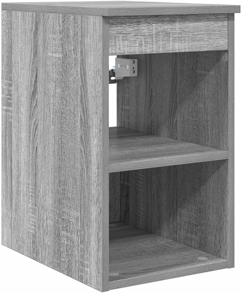 Vonios spintos komplektas 3 vnt. Pilka Sonoma 129 x 35 x 80 cm
