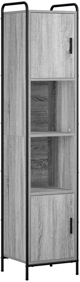 Vonios spintos komplektas 4 vnt. Pilka Sonoma 40 x 36 x 181 cm