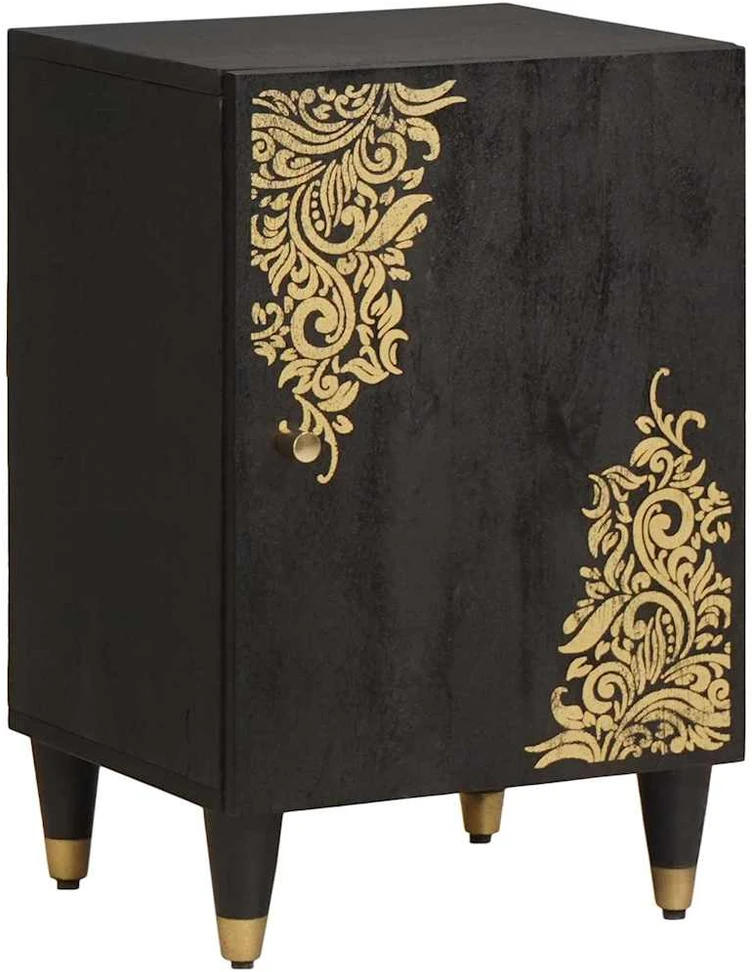 Vonios spintos komplektas 5 vnt. Juoda 62 x 33 x 58 cm