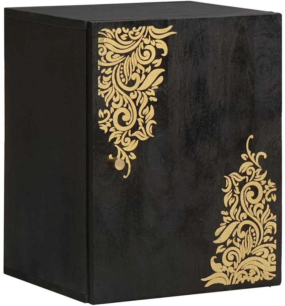 Vonios spintos komplektas 5 vnt. Juoda 62 x 33 x 58 cm