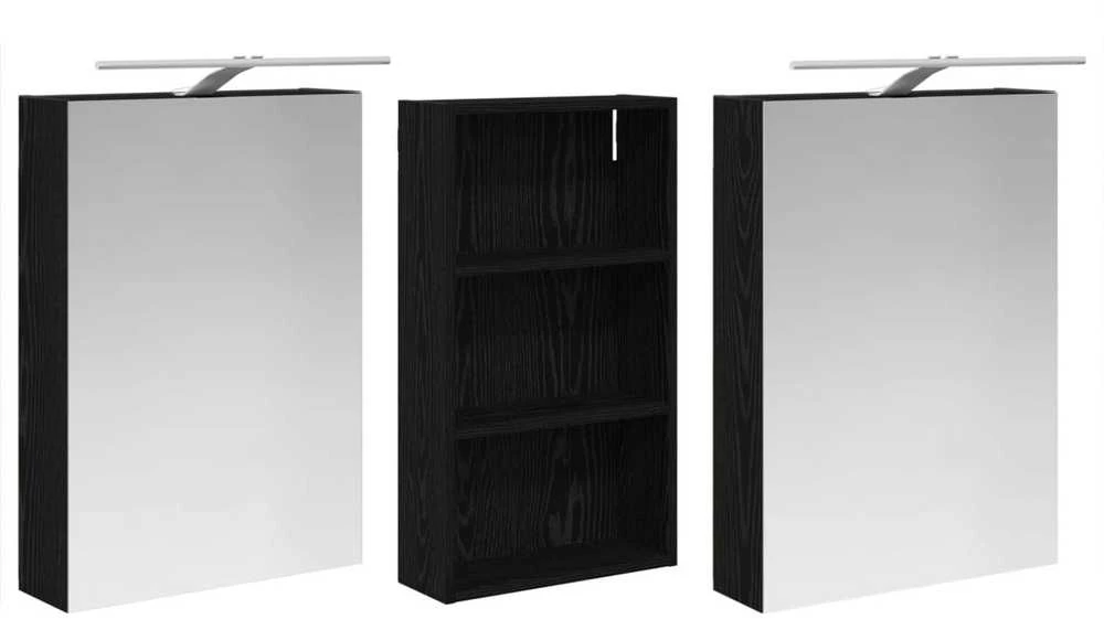 Vonios spintos komplektas 3 vnt. 140 x 14,5 x 70 cm