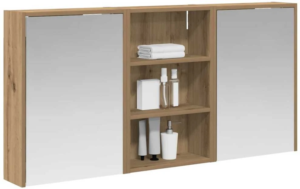 Vonios spintos komplektas 3 vnt. 126 x 16 x 62.5 cm