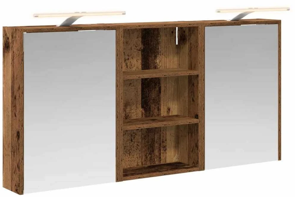 Vonios spintos komplektas 3 vnt. 126 x 16 x 62.5 cm