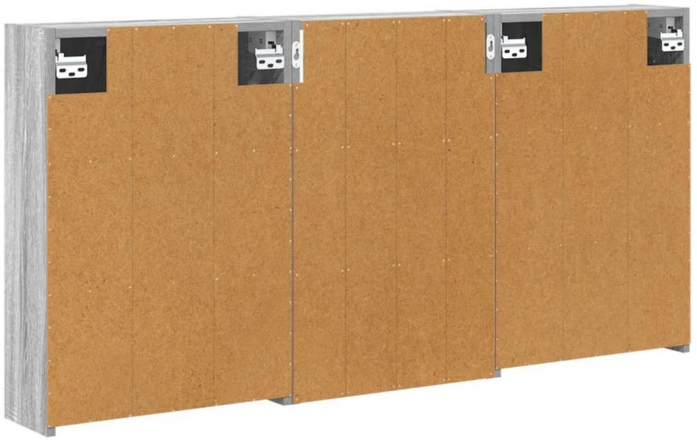 Vonios spintos komplektas 3 vnt. 126 x 16 x 62.5 cm