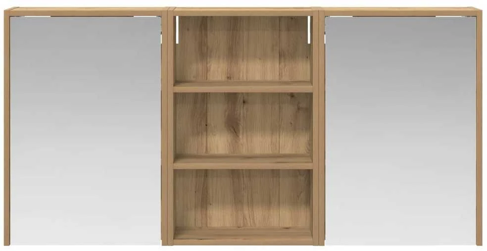 Vonios spintos komplektas 3 vnt. 126 x 16 x 62.5 cm