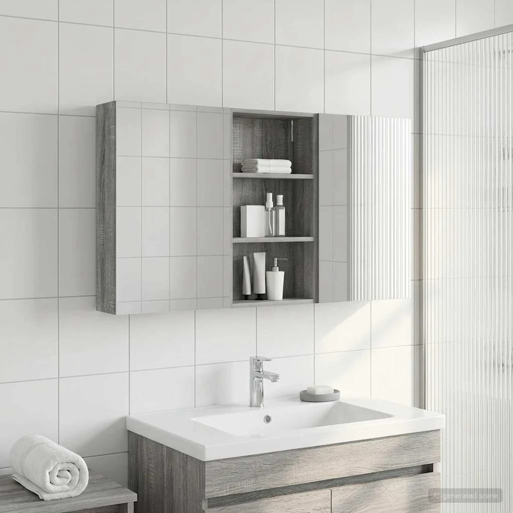 Vonios spintos komplektas 3 vnt. 140 x 14,5 x 70 cm