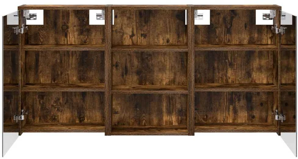 Vonios spintos komplektas 3 vnt. 126 x 16 x 62.5 cm