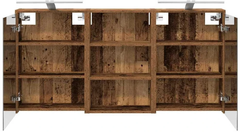 Vonios spintos komplektas 3 vnt. 126 x 16 x 62.5 cm