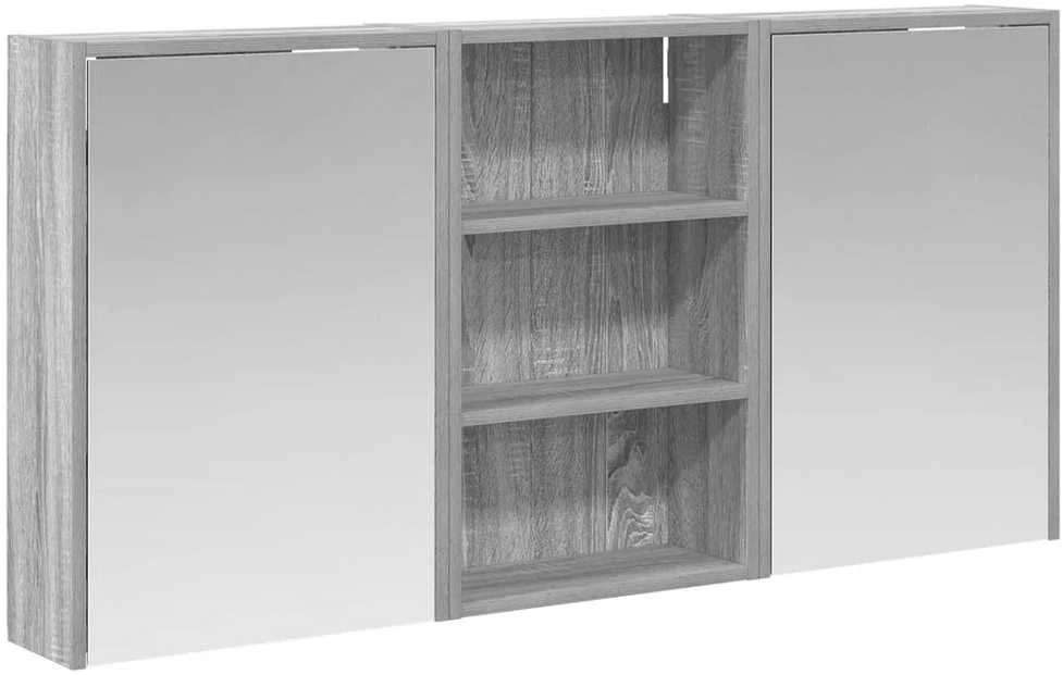 Vonios spintos komplektas 3 vnt. 126 x 16 x 62.5 cm