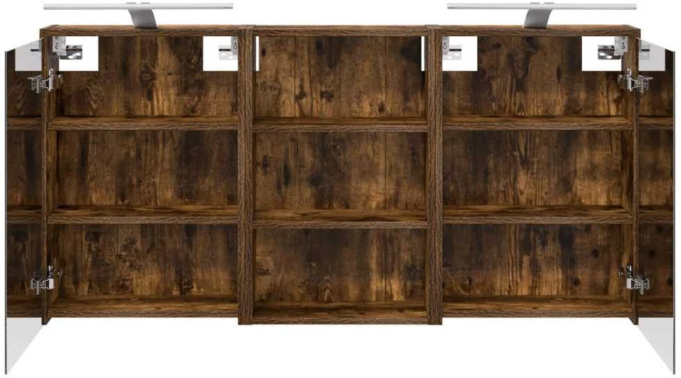 Vonios spintos komplektas 3 vnt. 126 x 16 x 62.5 cm