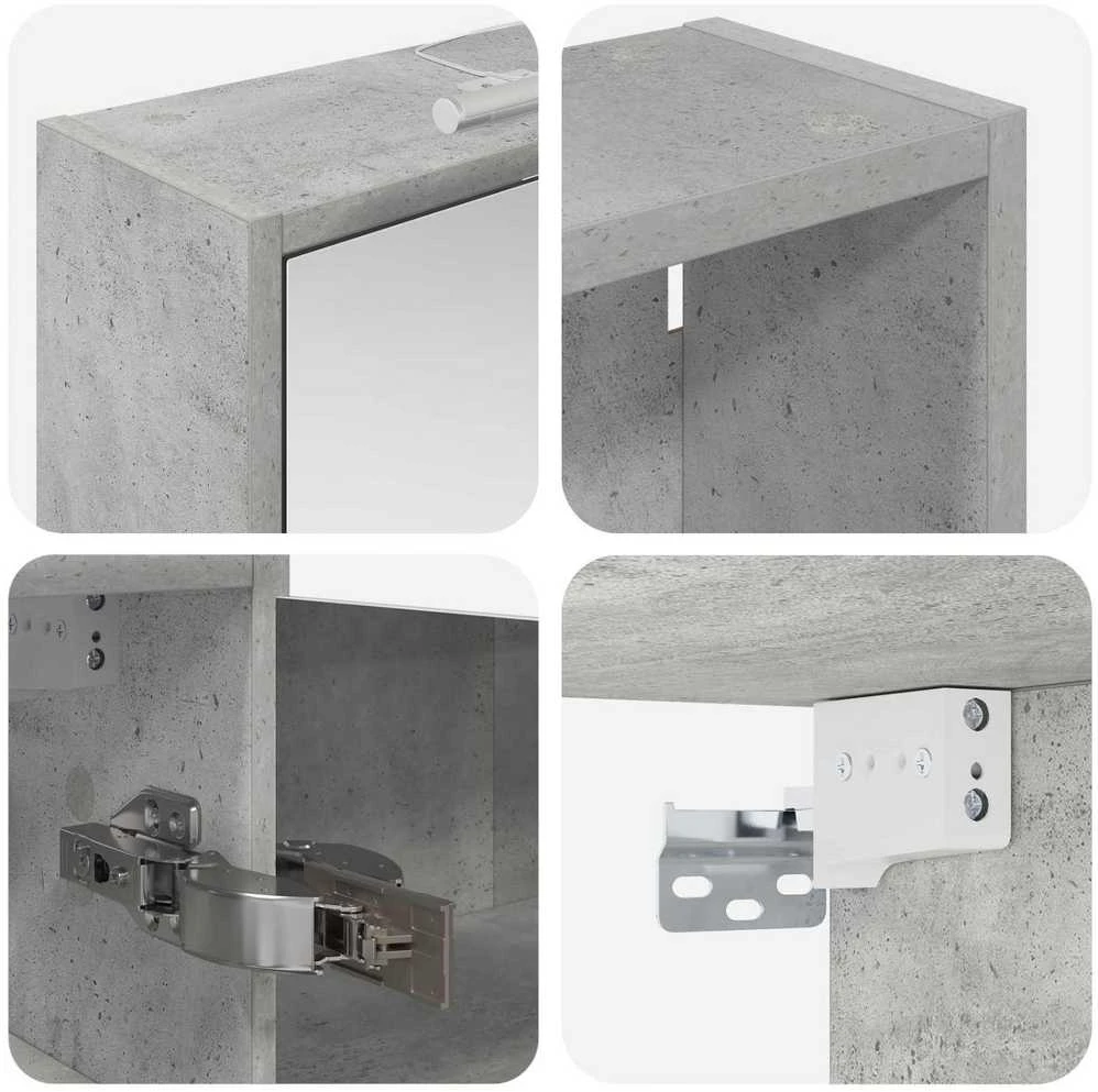 Vonios spintos komplektas 3 vnt. 126 x 16 x 62.5 cm