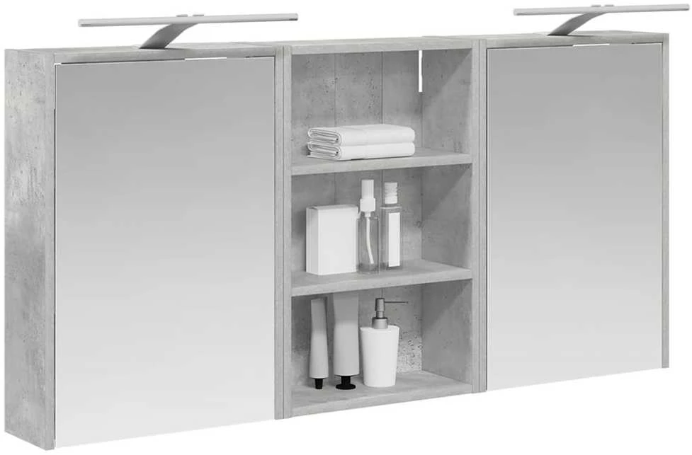 Vonios spintos komplektas 3 vnt. 126 x 16 x 62.5 cm