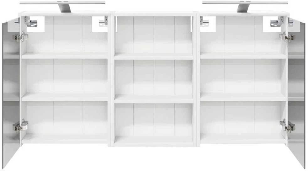 Vonios spintos komplektas 3 vnt. 126 x 16 x 62.5 cm
