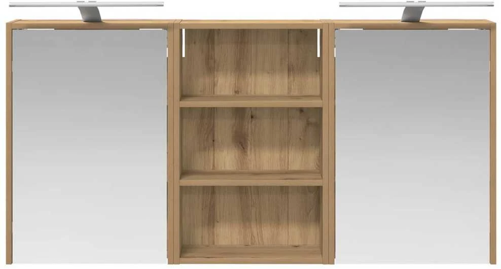 Vonios spintos komplektas 3 vnt. 126 x 16 x 62.5 cm