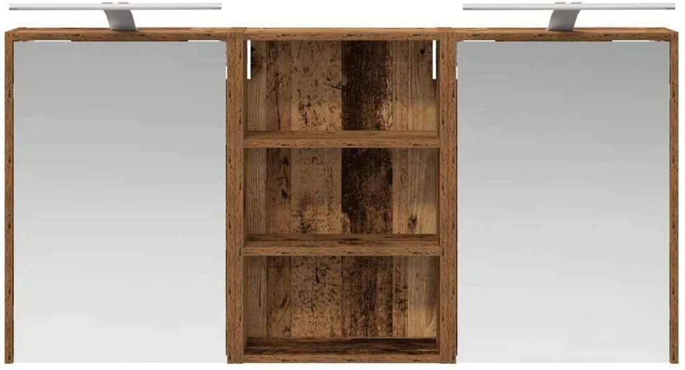 Vonios spintos komplektas 3 vnt. 126 x 16 x 62.5 cm
