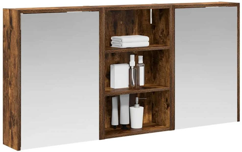 Vonios spintos komplektas 3 vnt. 126 x 16 x 62.5 cm