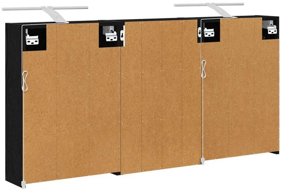 Vonios spintos komplektas 3 vnt. 126 x 16 x 62.5 cm