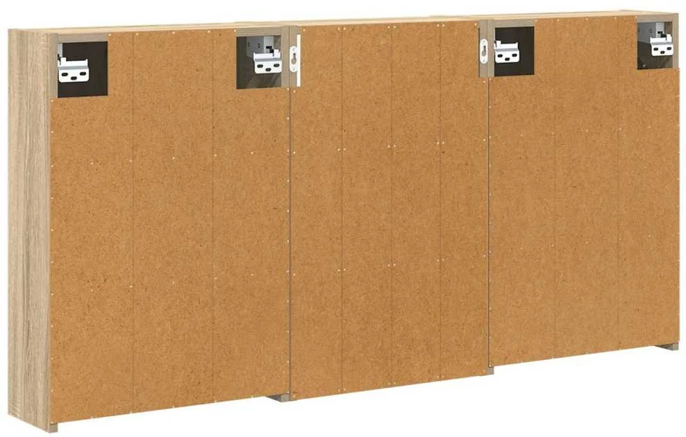 Vonios spintos komplektas 3 vnt. 126 x 16 x 62.5 cm