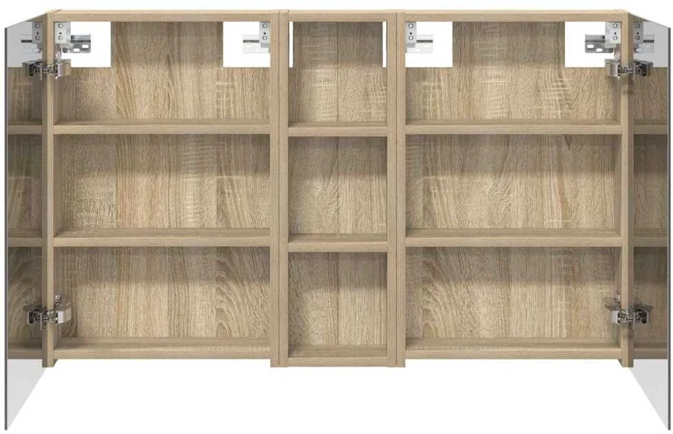 Vonios spintos komplektas 3 vnt. 100 x 10,5 x 60,5 cm