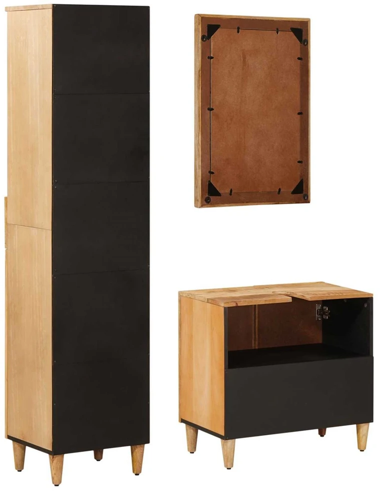 Vonios spintos komplektas 3 vnt. 62 x 33 x 58 cm